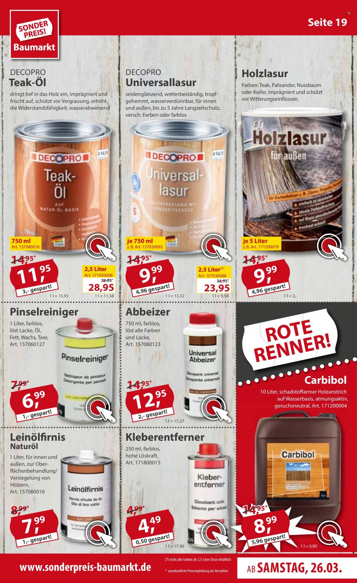Sonderpreis-Baumarkt Prospekte  - 26.03.2022 - 1.04.2022. Seite 21