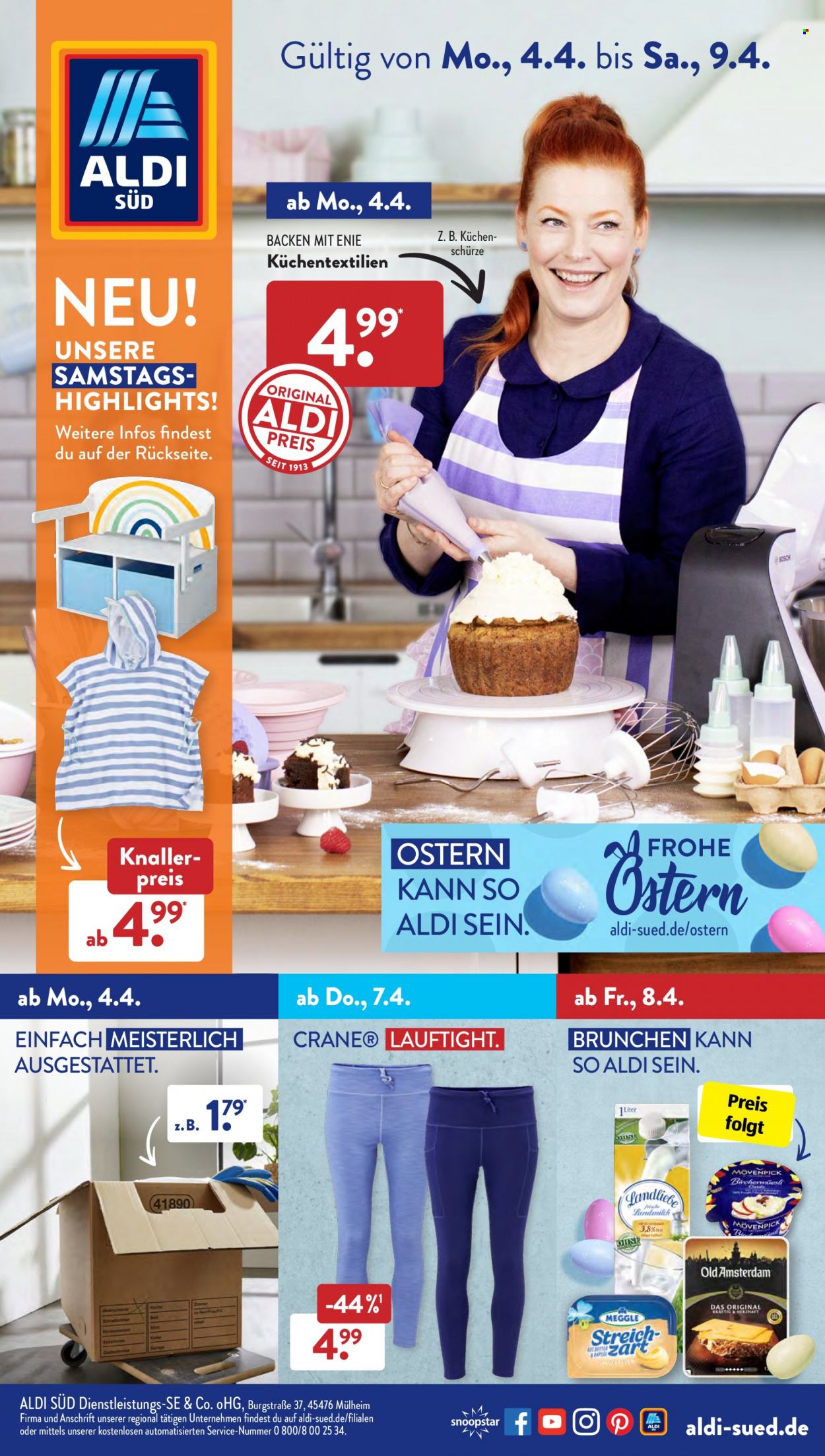 ALDI SÜD Prospekte  - 4.04.2022 - 9.04.2022. Seite 1