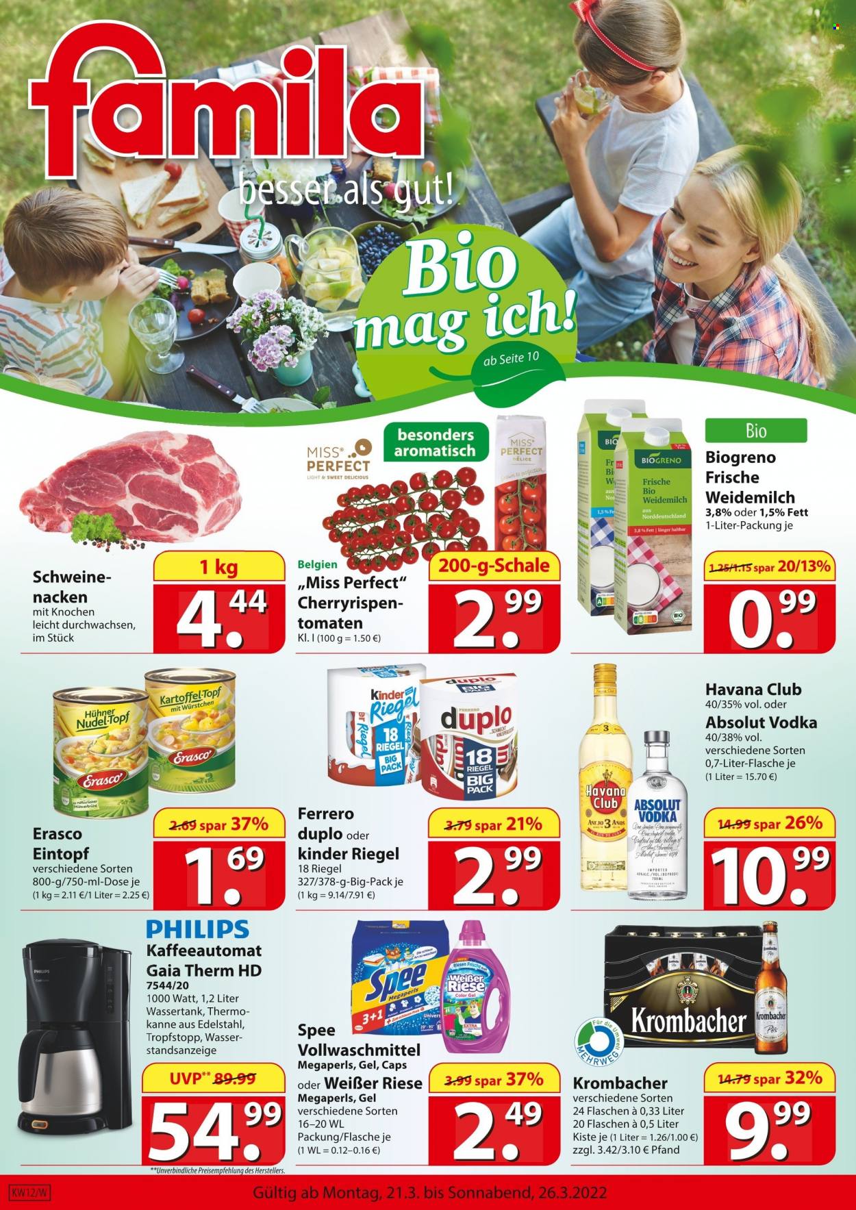 famila Prospekte  - 21.03.2022 - 26.03.2022. Seite 1