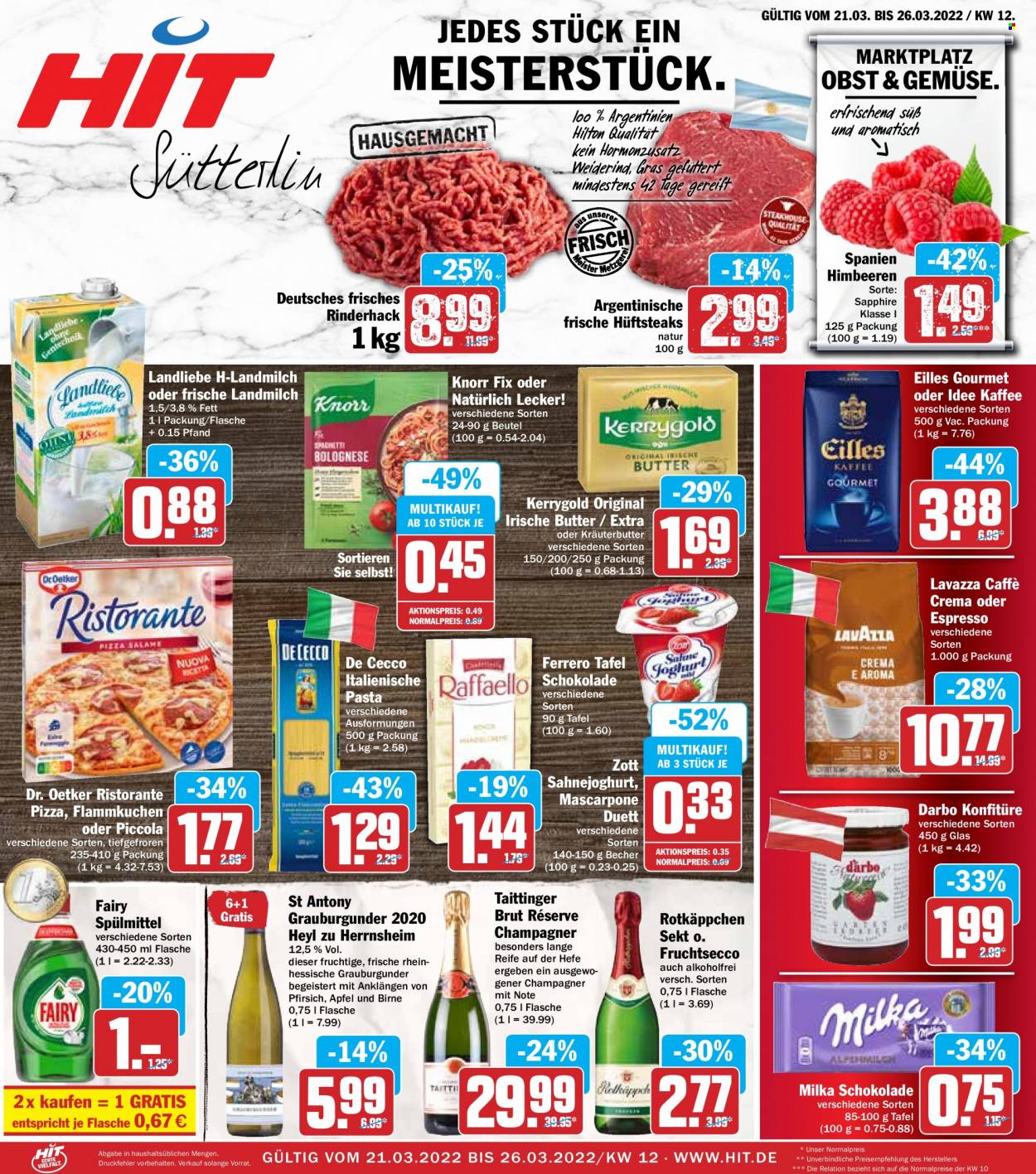 Hit Prospekte  - 21.03.2022 - 26.03.2022. Seite 1