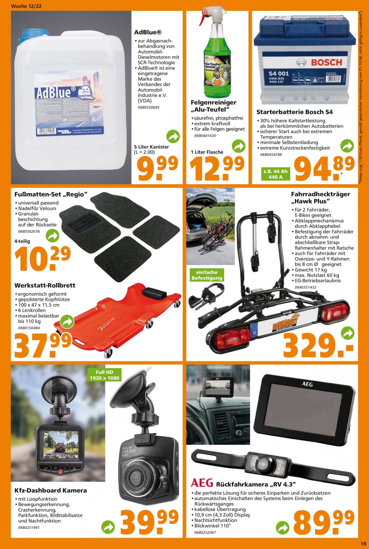 Globus Baumarkt Prospekte  - 21.03.2022 - 26.03.2022. Seite 19