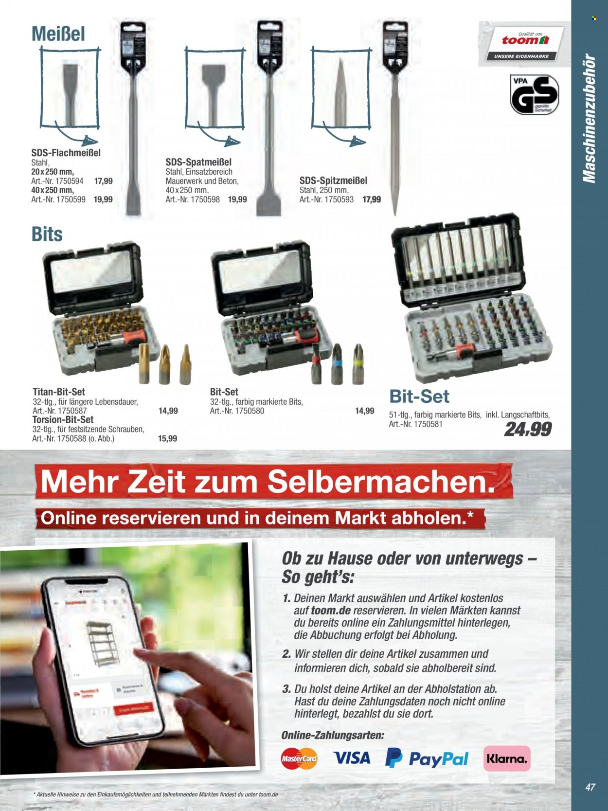 toom Baumarkt Prospekte  - 21.03.2022 - 30.06.2022. Seite 47