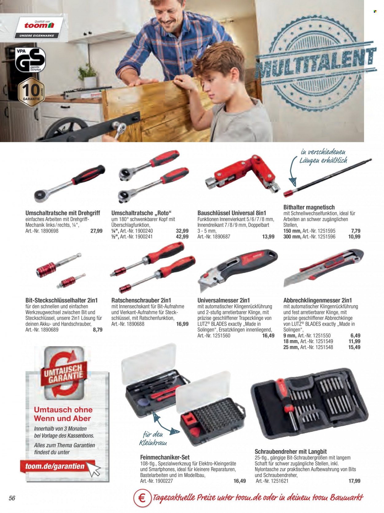 toom Baumarkt Prospekte  - 21.03.2022 - 30.06.2022. Seite 56
