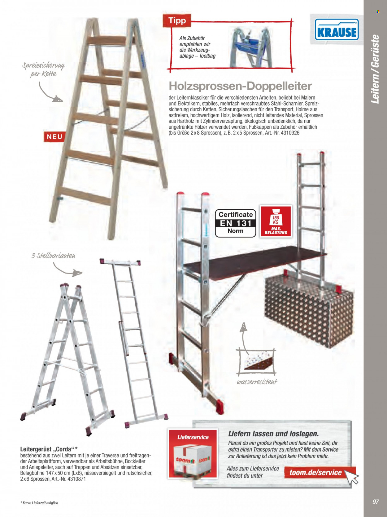 toom Baumarkt Prospekte  - 21.03.2022 - 30.06.2022. Seite 97