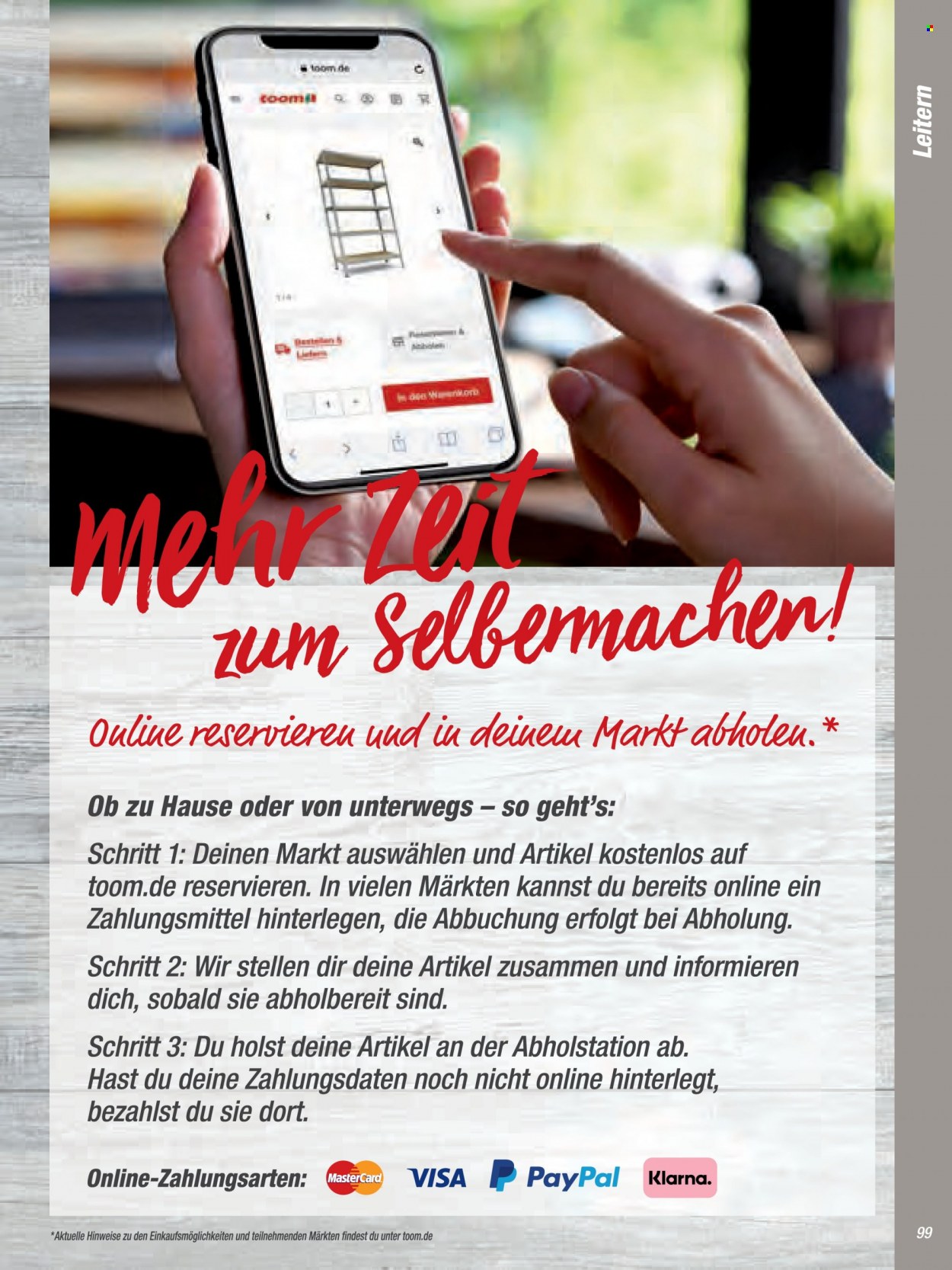 toom Baumarkt Prospekte  - 21.03.2022 - 30.06.2022. Seite 99