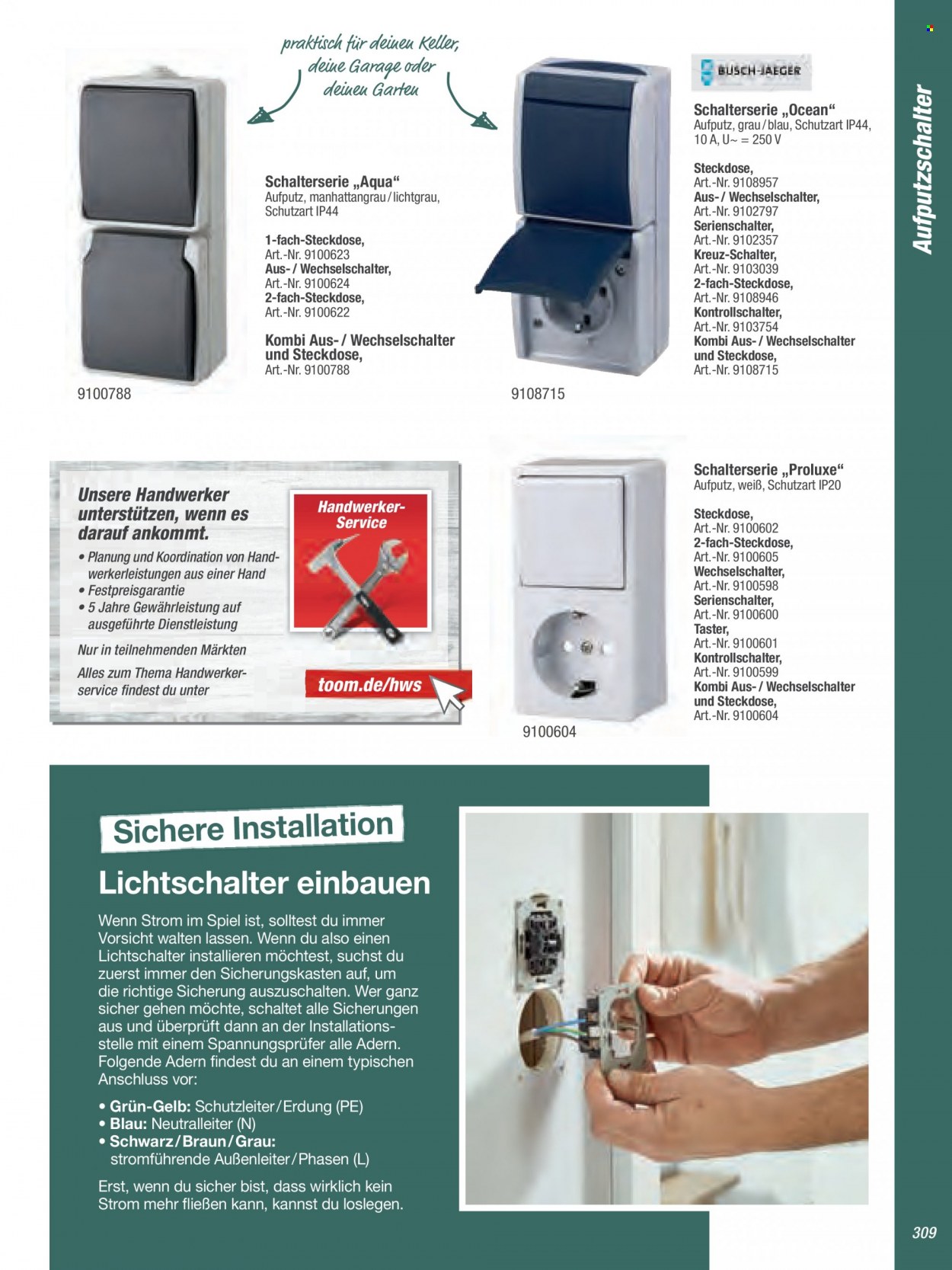 thumbnail - Prospekte toom Baumarkt - 21.03.2022 - 30.06.2022 - Produkte in Aktion - Braun. Seite 309.