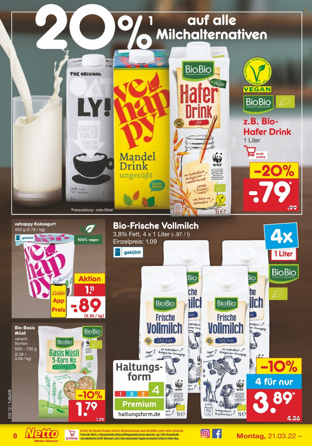 Netto Marken-Discount Prospekte  - 21.03.2022 - 26.03.2022. Seite 8