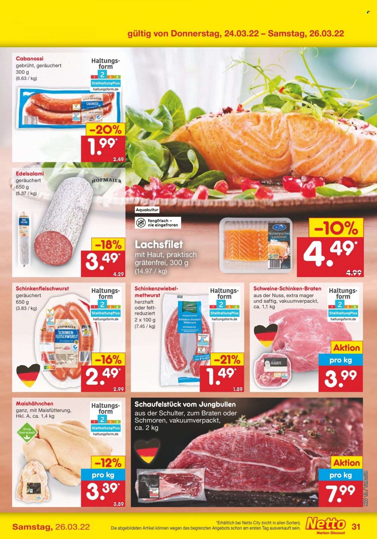 Netto Marken-Discount Prospekte  - 21.03.2022 - 26.03.2022. Seite 31