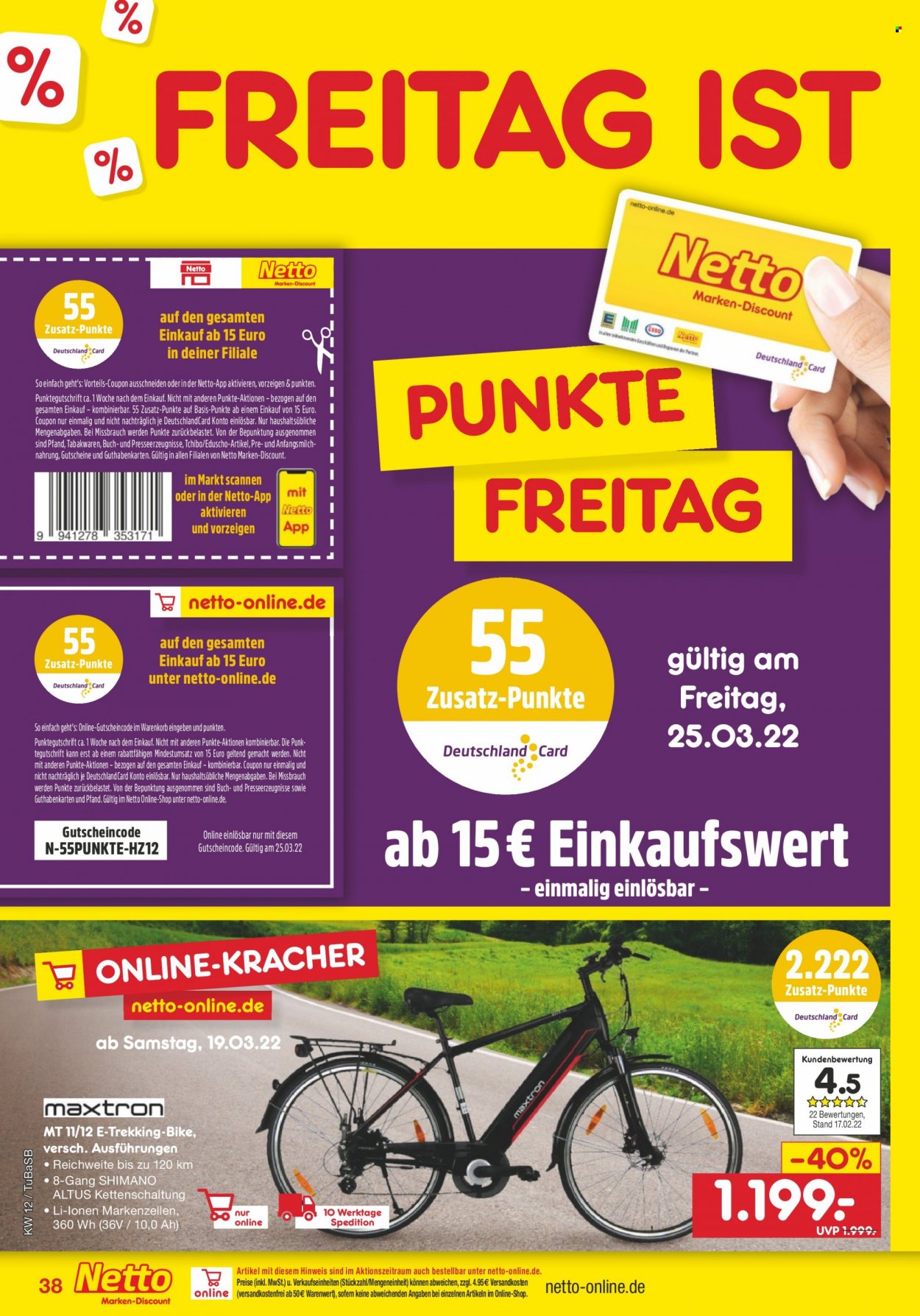 Netto Marken-Discount Prospekte  - 21.03.2022 - 26.03.2022. Seite 38