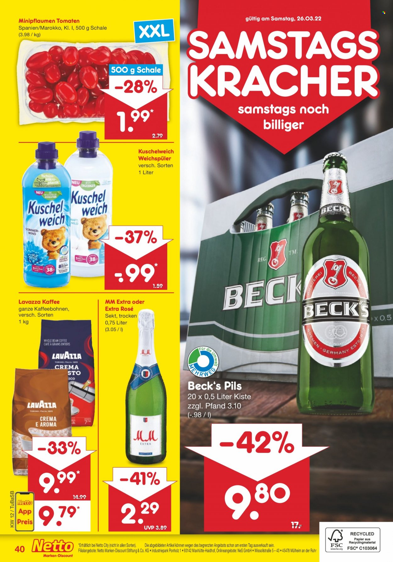 Netto Marken-Discount Prospekte  - 21.03.2022 - 26.03.2022. Seite 40