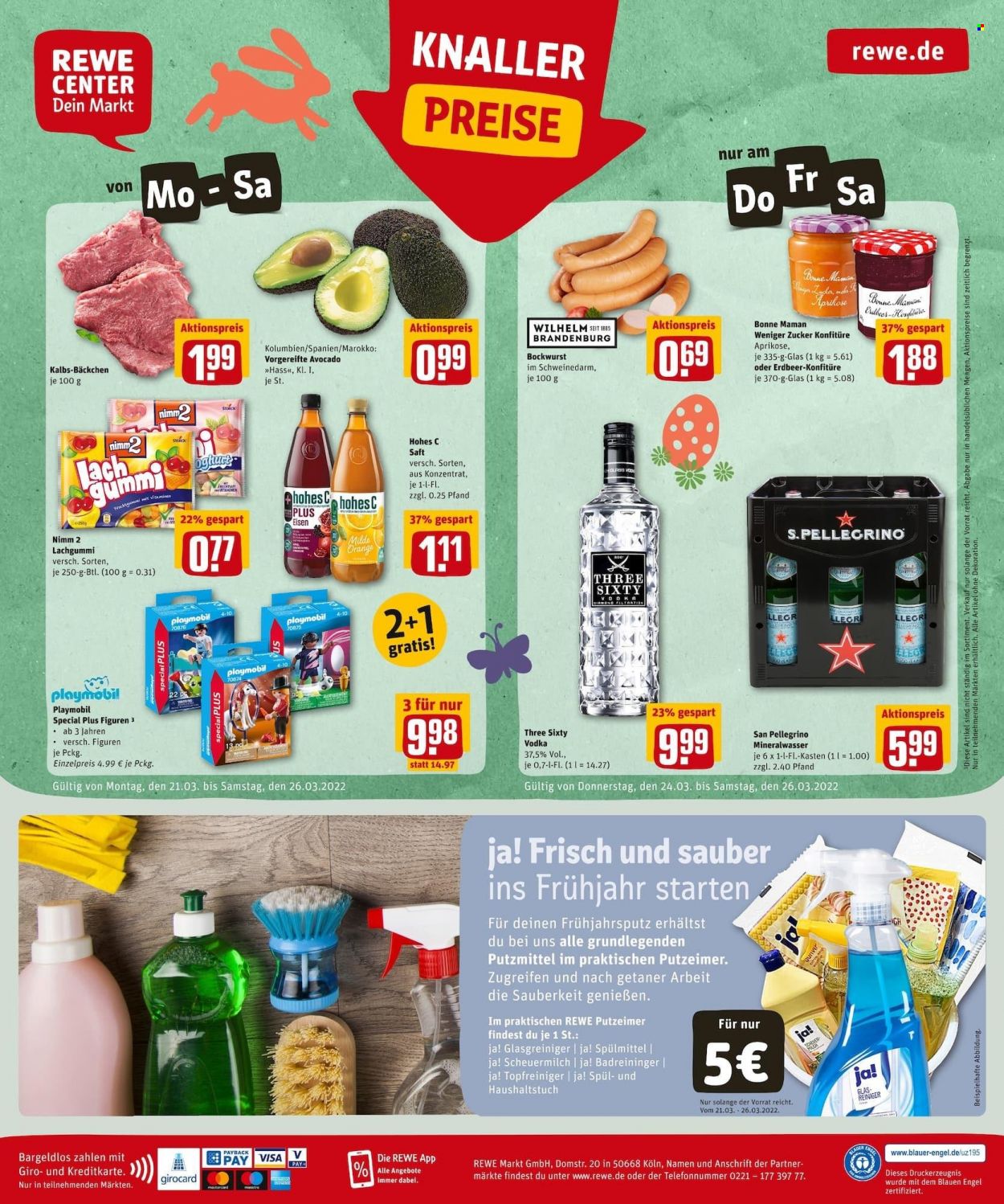REWE Prospekte  - 21.03.2022 - 26.03.2022. Seite 24