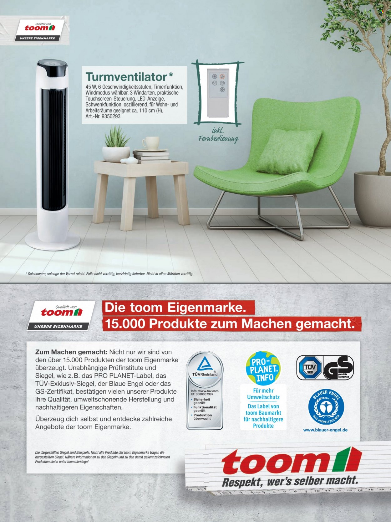 toom Baumarkt Prospekte  - 24.03.2022 - 31.05.2022. Seite 92
