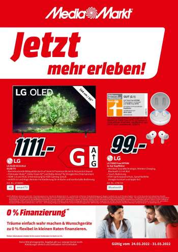 Prospekte MediaMarkt - 24.03.2022 - 31.03.2022.