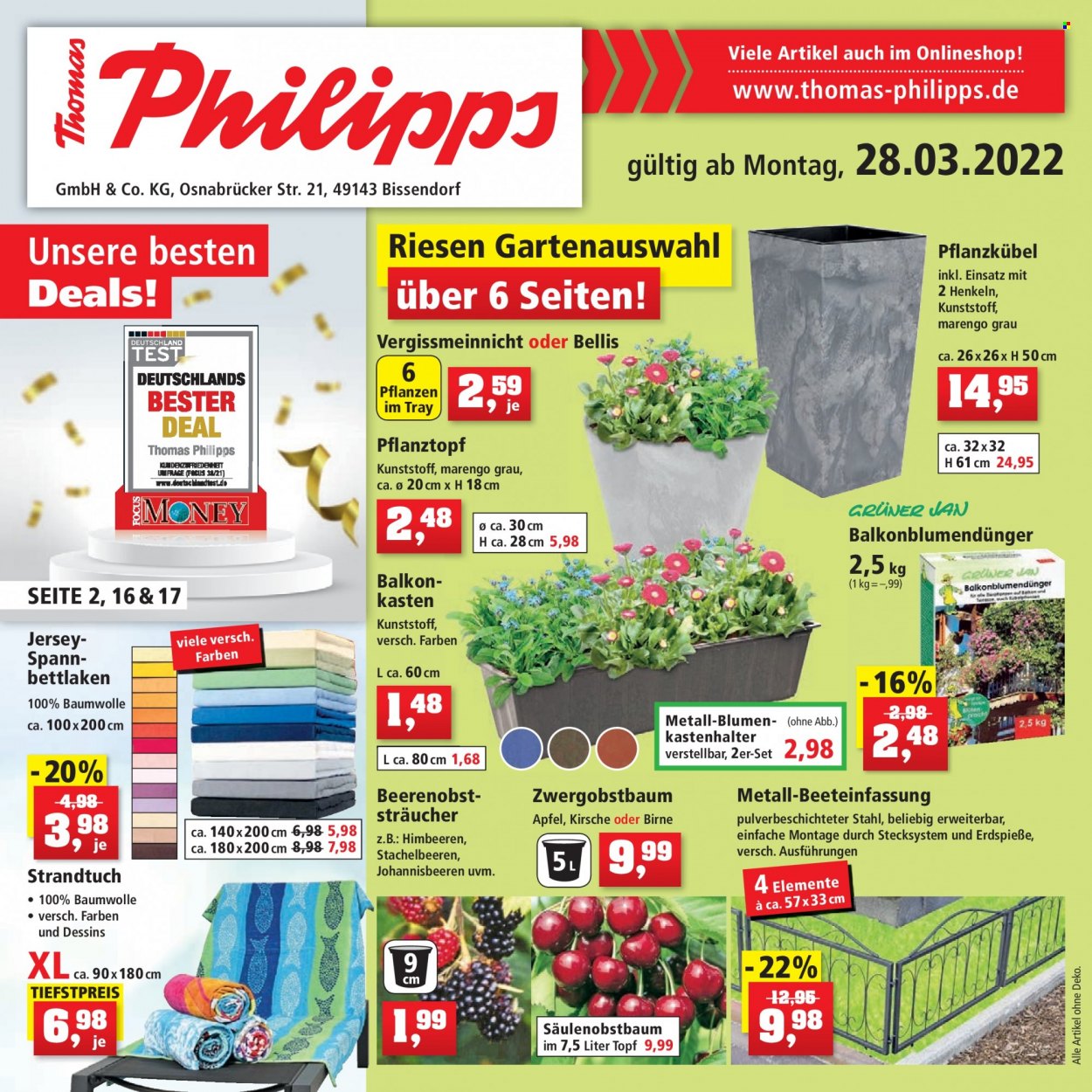 Thomas Philipps Prospekte  - 28.03.2022 - 2.04.2022. Seite 1