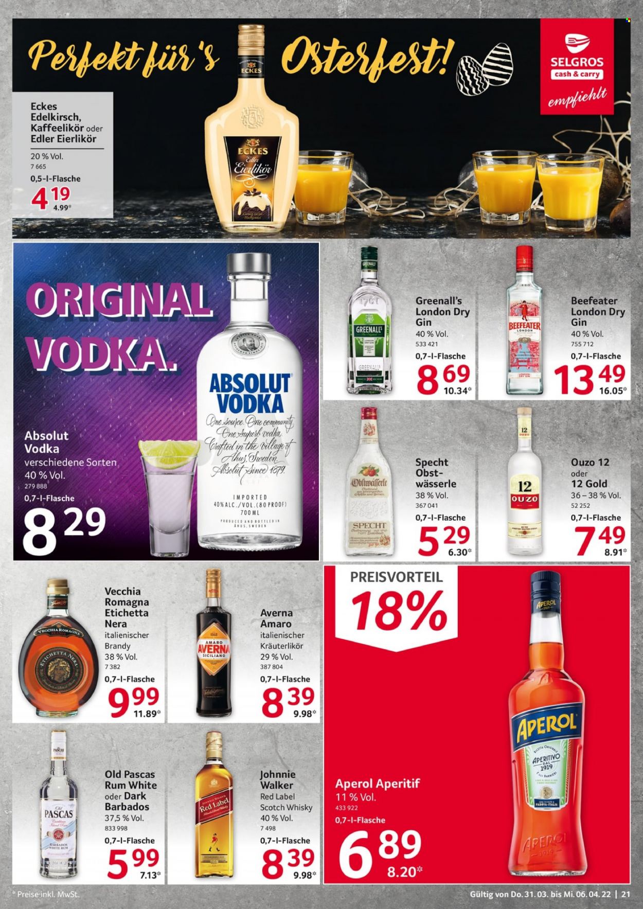 Selgros Prospekte  - 31.03.2022 - 6.04.2022. Seite 21