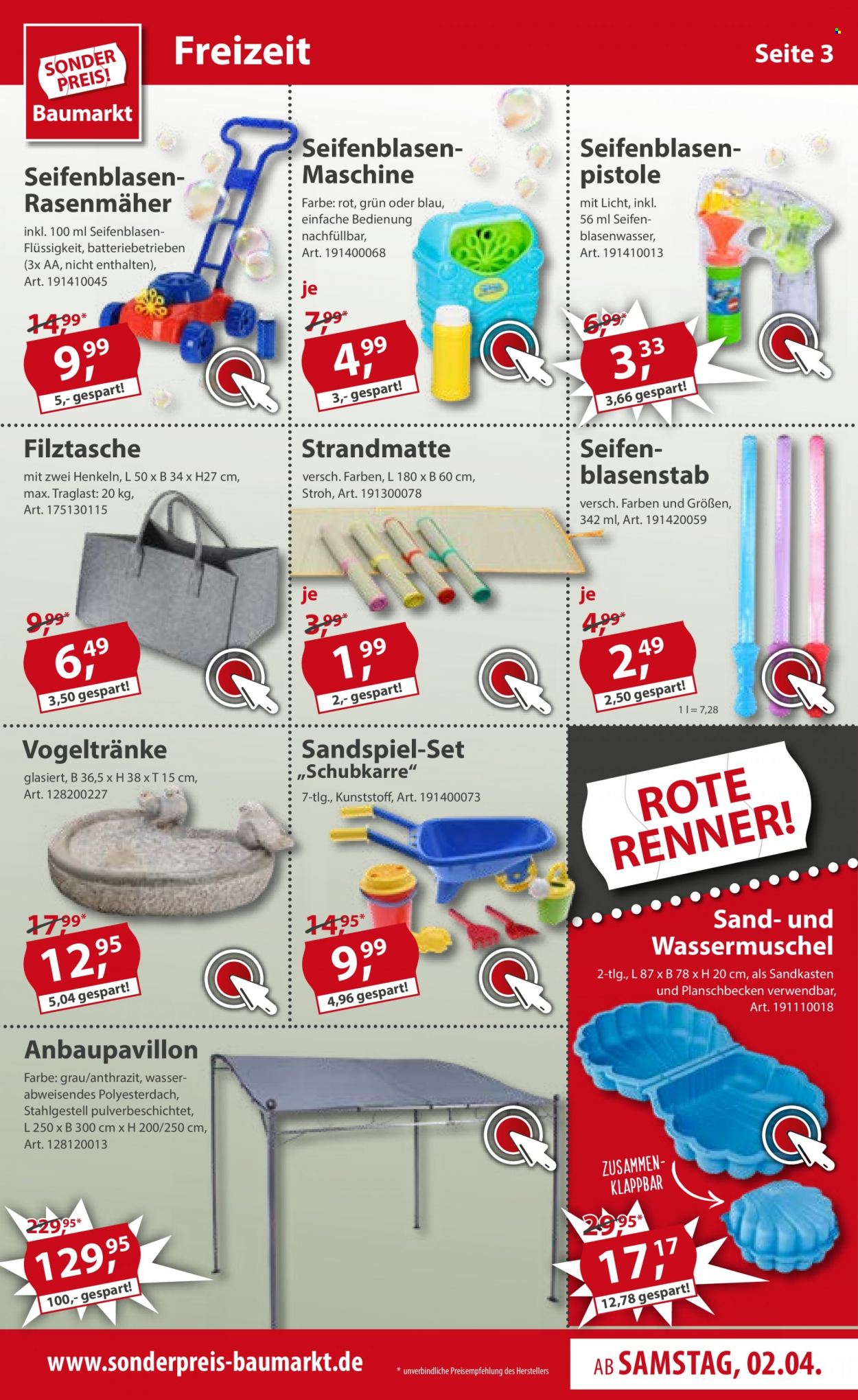 Sonderpreis-Baumarkt Prospekte  - 2.04.2022 - 8.04.2022. Seite 3