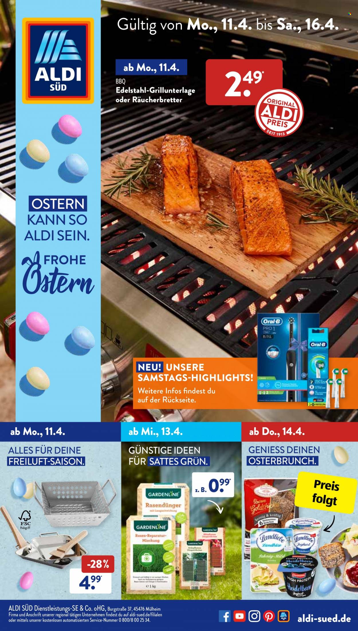 ALDI SÜD Prospekte  - 11.04.2022 - 16.04.2022. Seite 1