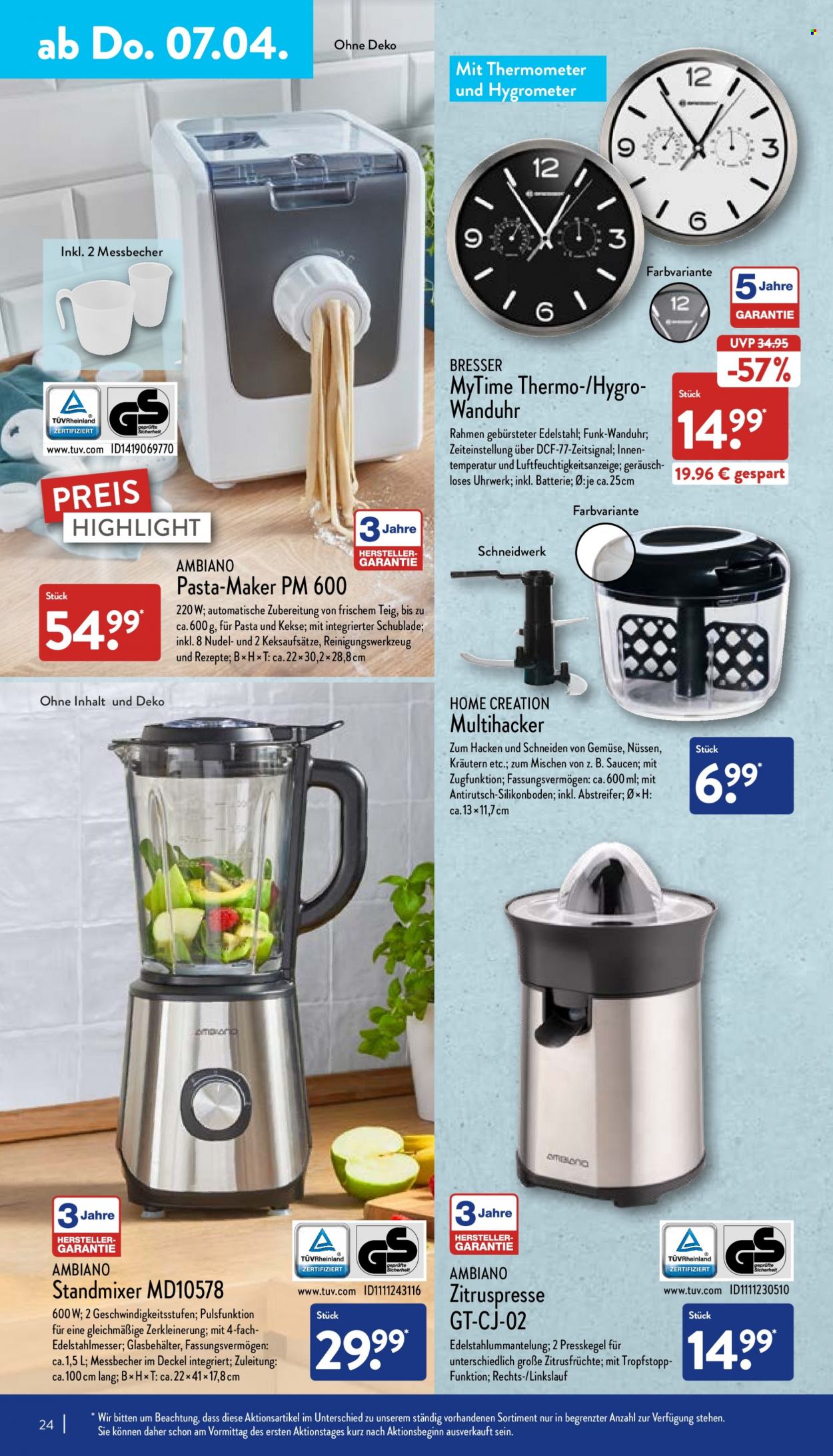 ALDI Nord Prospekte  - 4.04.2022 - 9.04.2022. Seite 24