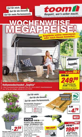 Prospekte toom Baumarkt - 2.04.2022 - 8.04.2022.