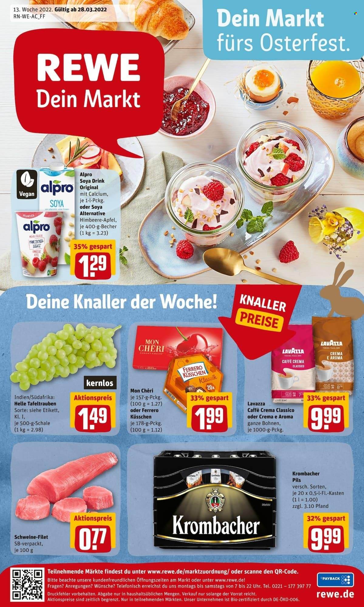REWE Prospekte  - 28.03.2022 - 2.04.2022. Seite 1