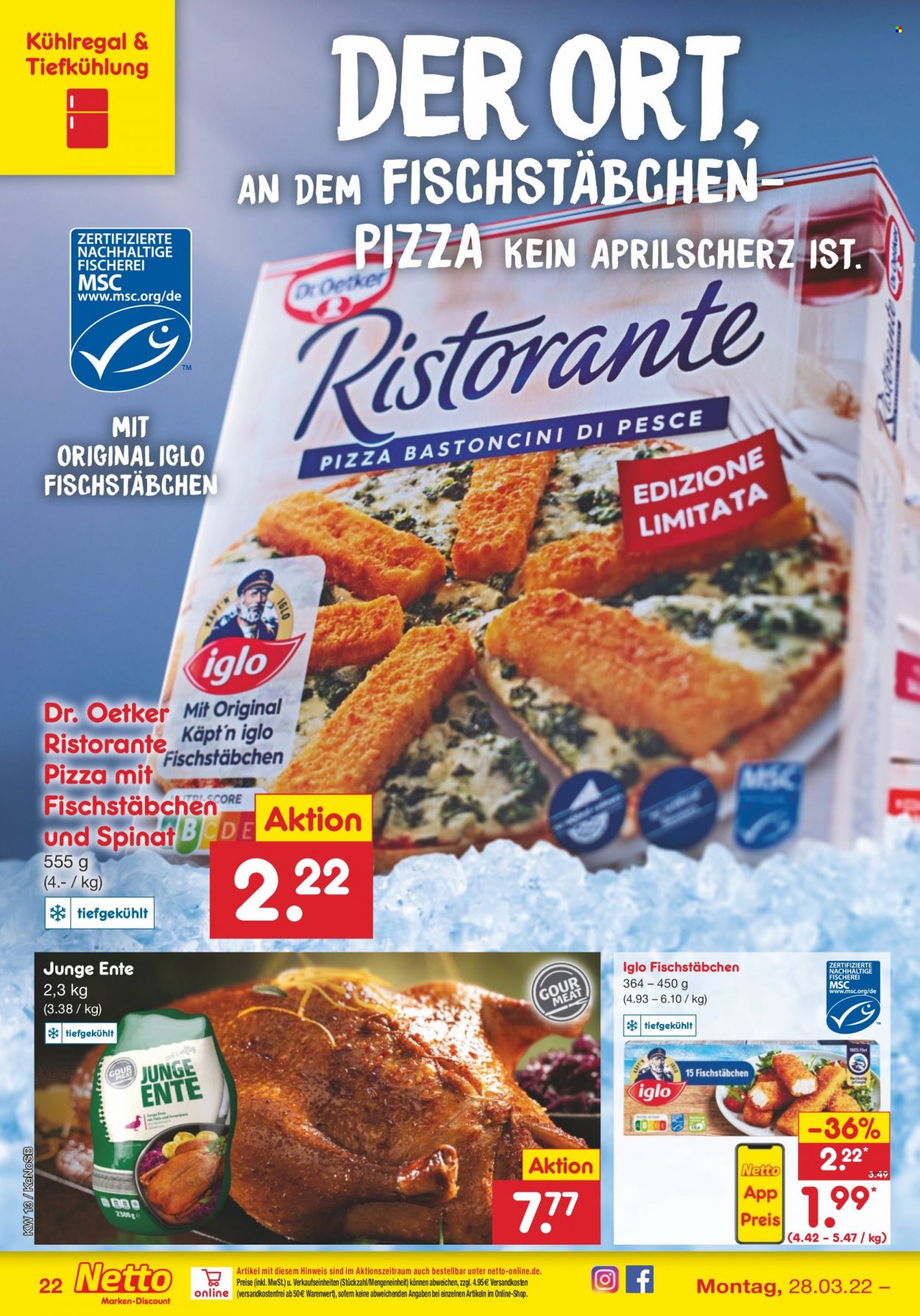 Netto Marken-Discount Prospekte  - 28.03.2022 - 2.04.2022. Seite 22