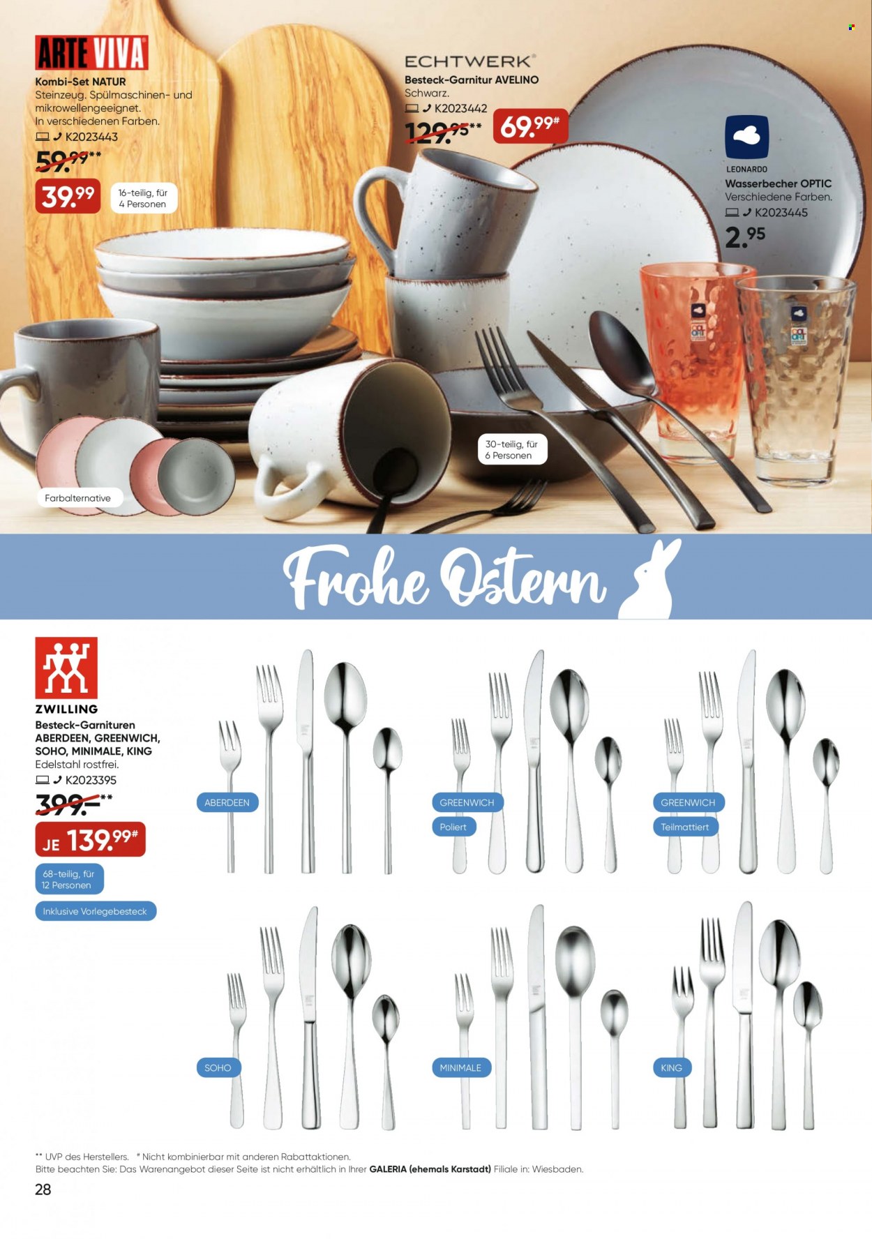 GALERIA Karstadt Kaufhof Prospekte  - 30.03.2022 - 5.04.2022. Seite 28