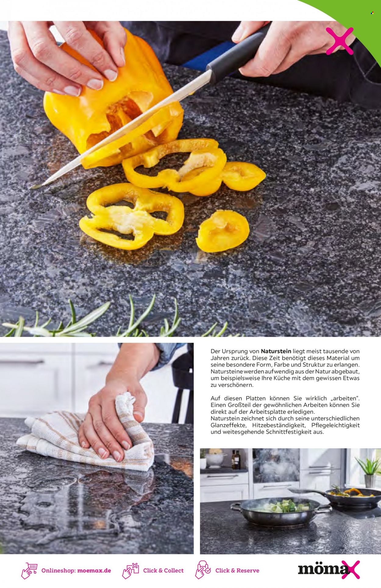 thumbnail - Prospekte mömax - 25.01.2022 - 28.02.2023 - Produkte in Aktion - Arbeitsplatte, Küchen. Seite 63.