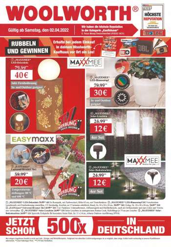 Prospekte Woolworth - 2.04.2022 - 9.04.2022.
