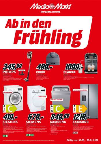 Prospekte MediaMarkt - 30.03.2022 - 9.04.2022.