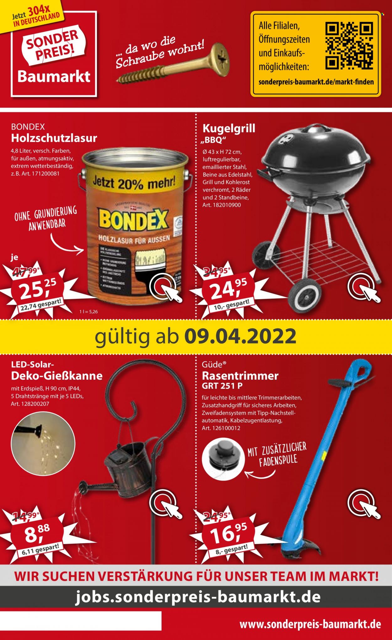 Sonderpreis-Baumarkt Prospekte  - 9.04.2022 - 15.04.2022. Seite 1