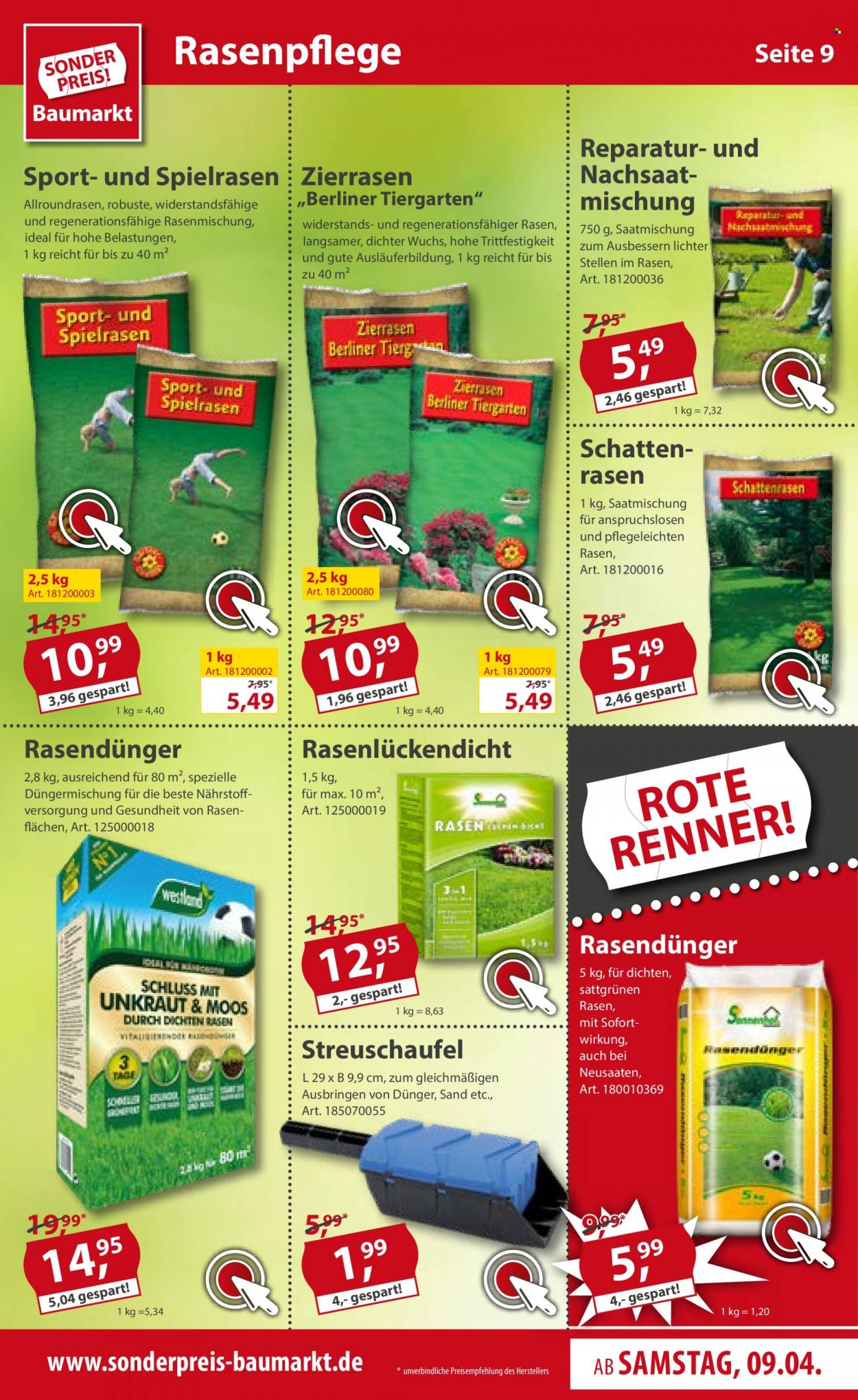 Sonderpreis-Baumarkt Prospekte  - 9.04.2022 - 15.04.2022. Seite 9