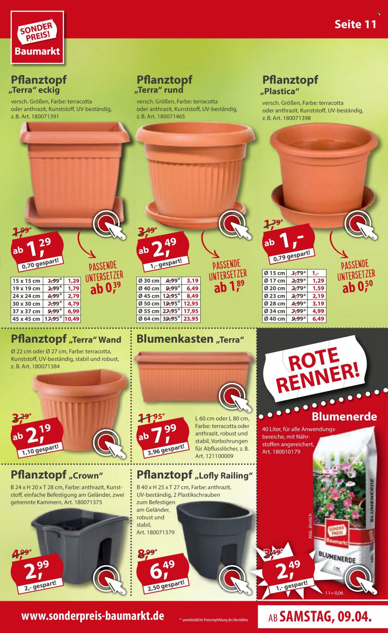 Sonderpreis-Baumarkt Prospekte  - 9.04.2022 - 15.04.2022. Seite 11