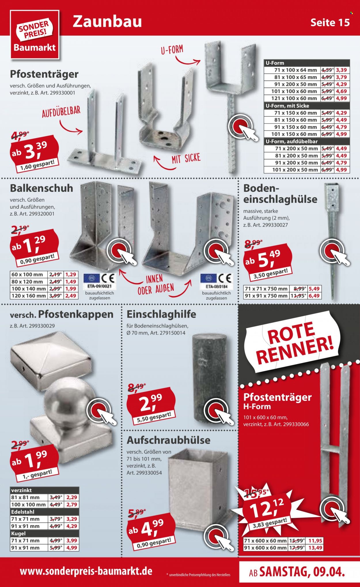Sonderpreis-Baumarkt Prospekte  - 9.04.2022 - 15.04.2022. Seite 15