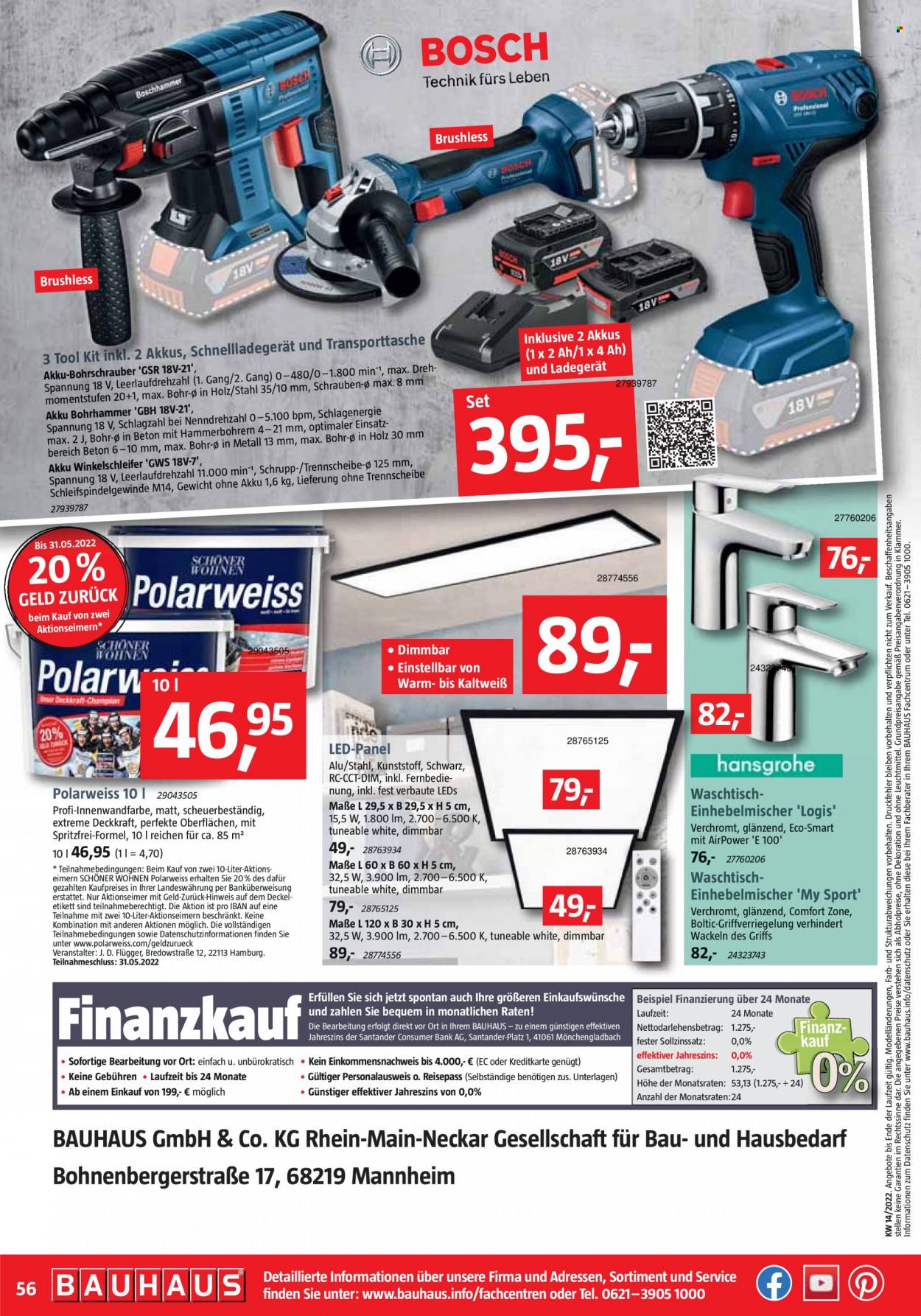 Bauhaus Prospekte  - 2.04.2022 - 30.04.2022. Seite 56