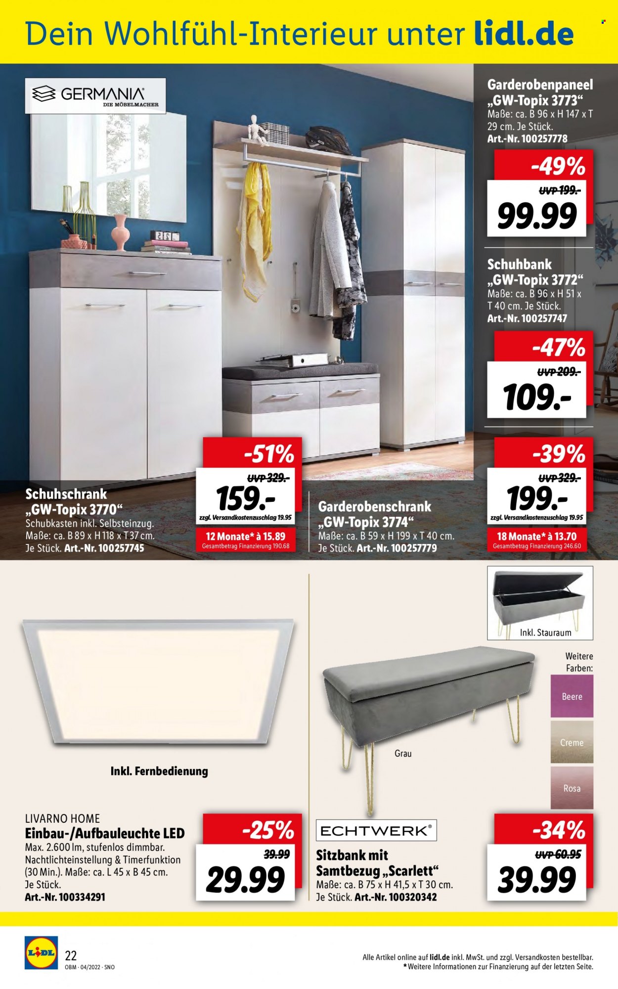 Lidl Prospekte  - 1.04.2022 - 30.04.2022. Seite 22