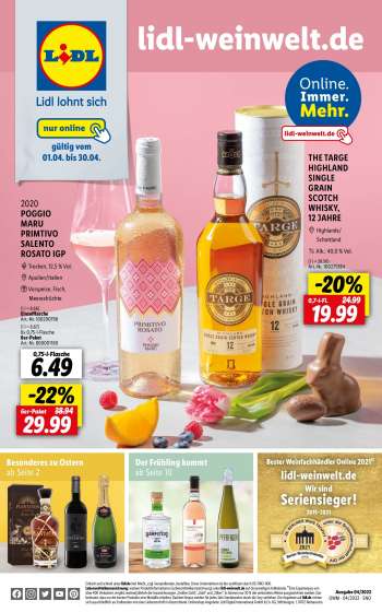 Prospekte Lidl - 31.03.2022 - 30.04.2022.