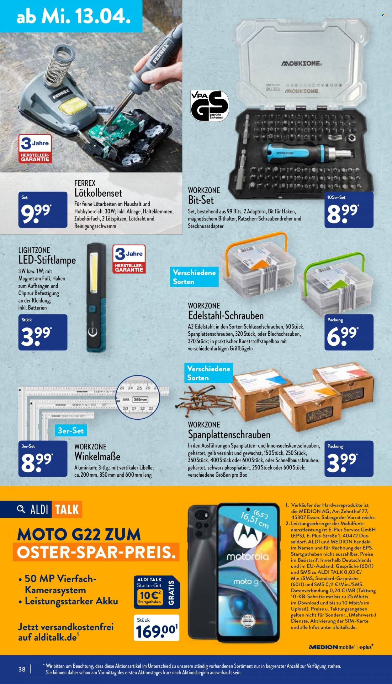 ALDI Nord Prospekte  - 11.04.2022 - 16.04.2022. Seite 38