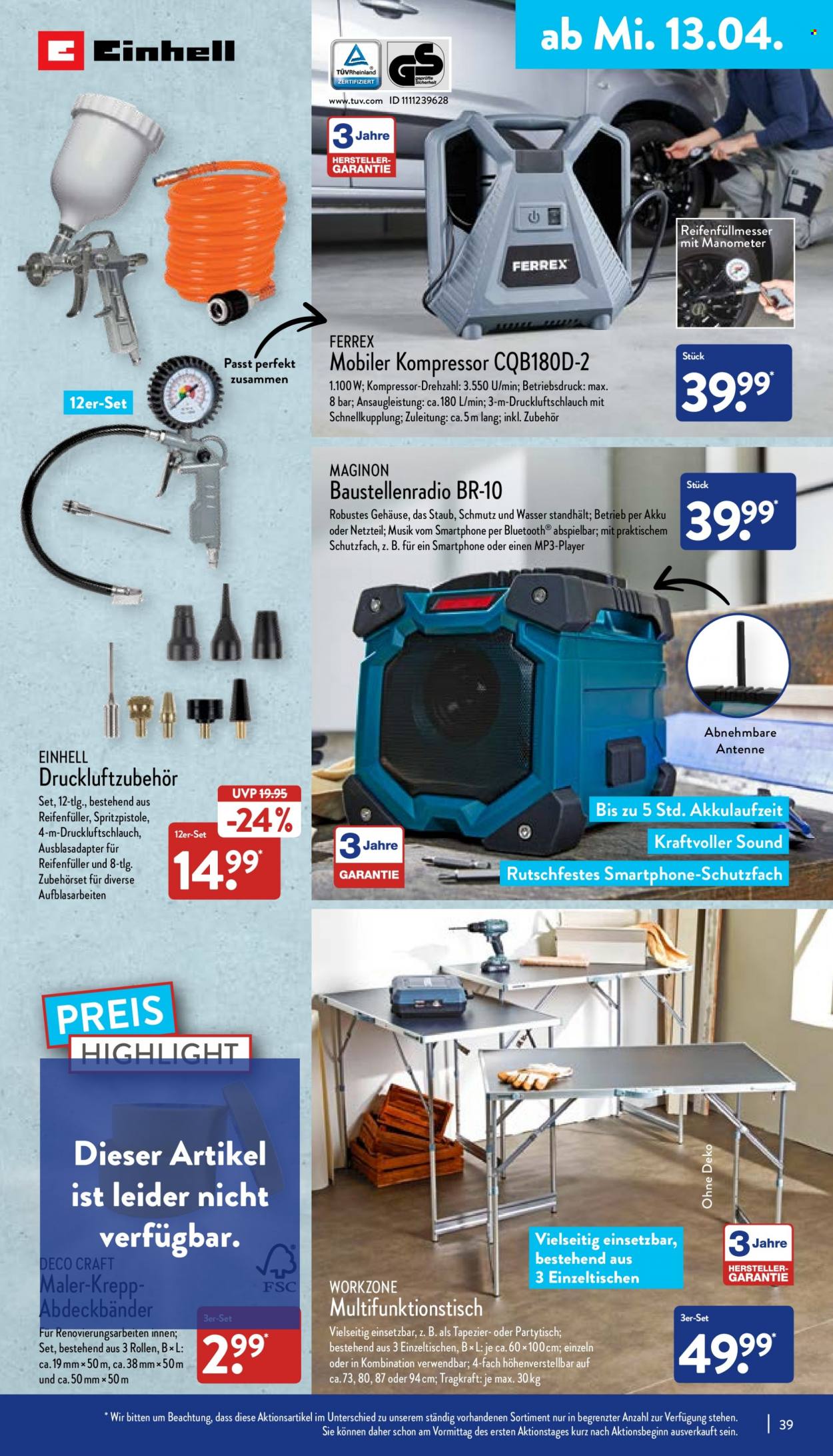 ALDI Nord Prospekte  - 11.04.2022 - 16.04.2022. Seite 39