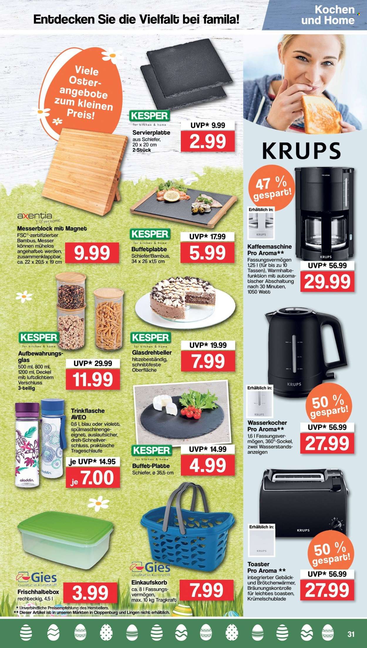 famila Prospekte  - 4.04.2022 - 9.04.2022. Seite 31