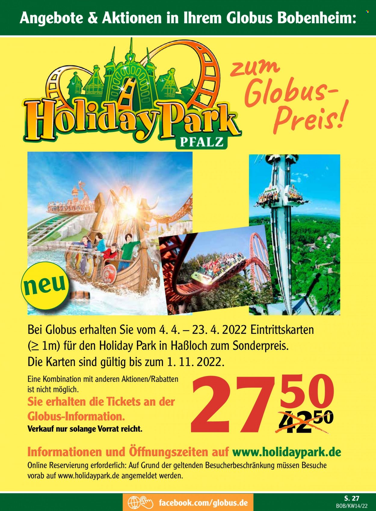 Globus Prospekte  - 4.04.2022 - 9.04.2022. Seite 27