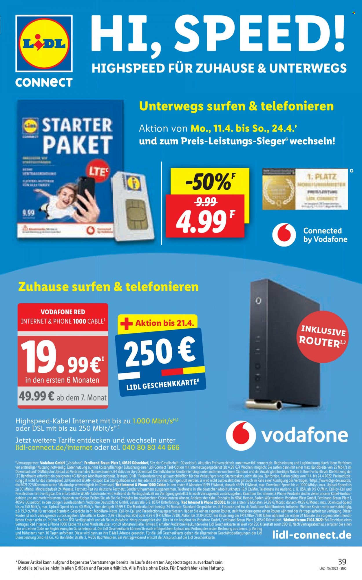Lidl Prospekte  - 11.04.2022 - 16.04.2022. Seite 39