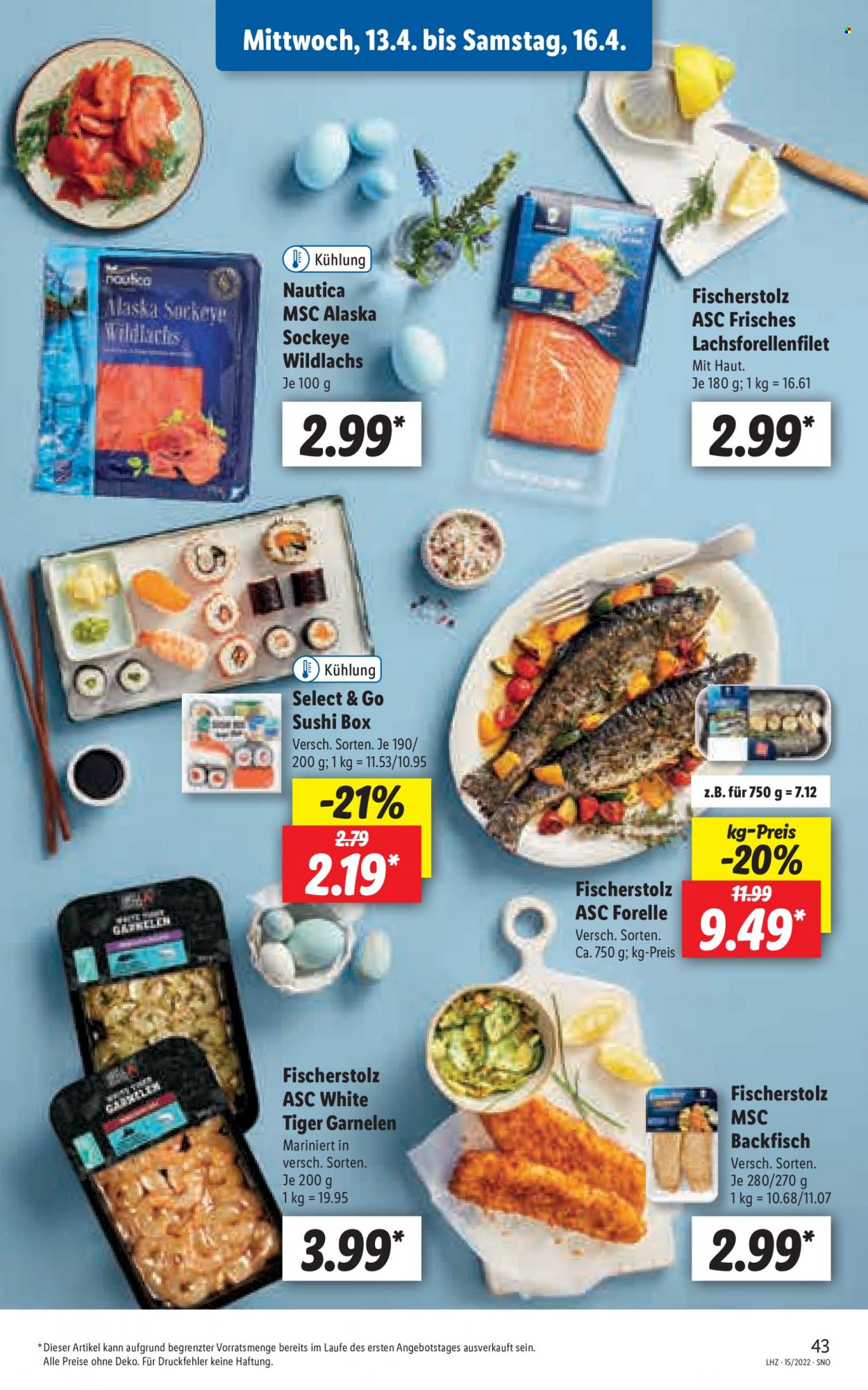 Lidl Prospekte  - 11.04.2022 - 16.04.2022. Seite 43
