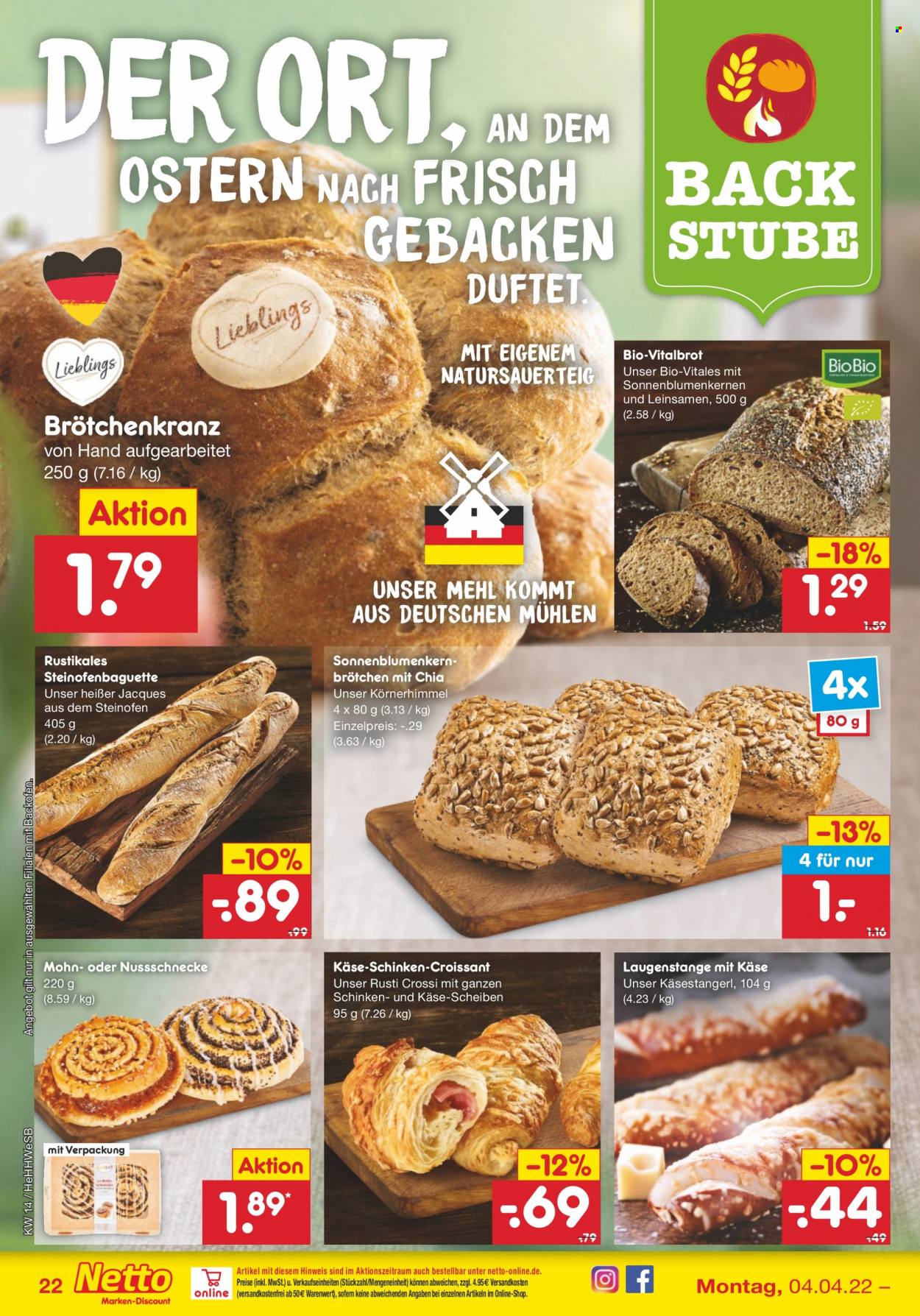 Netto Marken-Discount Prospekte  - 4.04.2022 - 9.04.2022. Seite 22