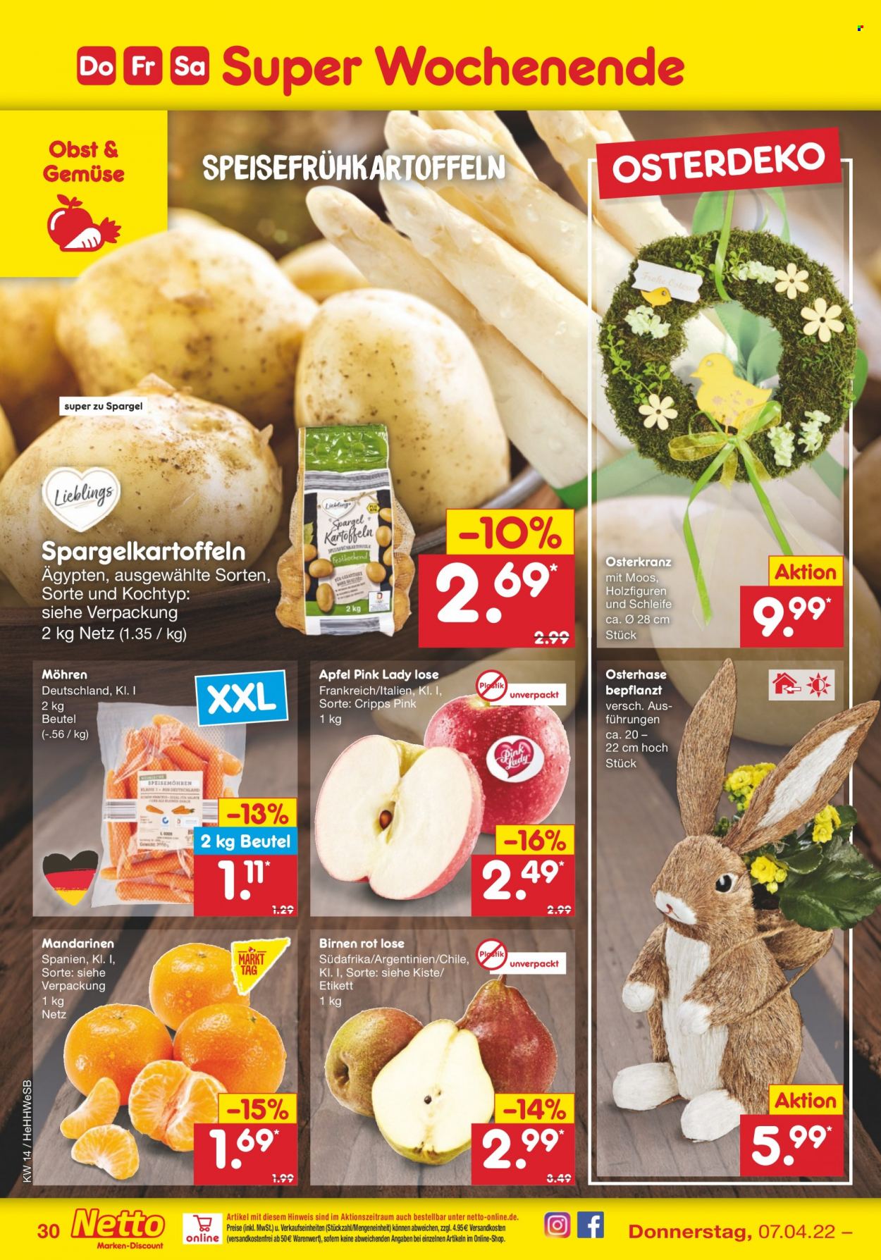 Netto Marken-Discount Prospekte  - 4.04.2022 - 9.04.2022. Seite 30