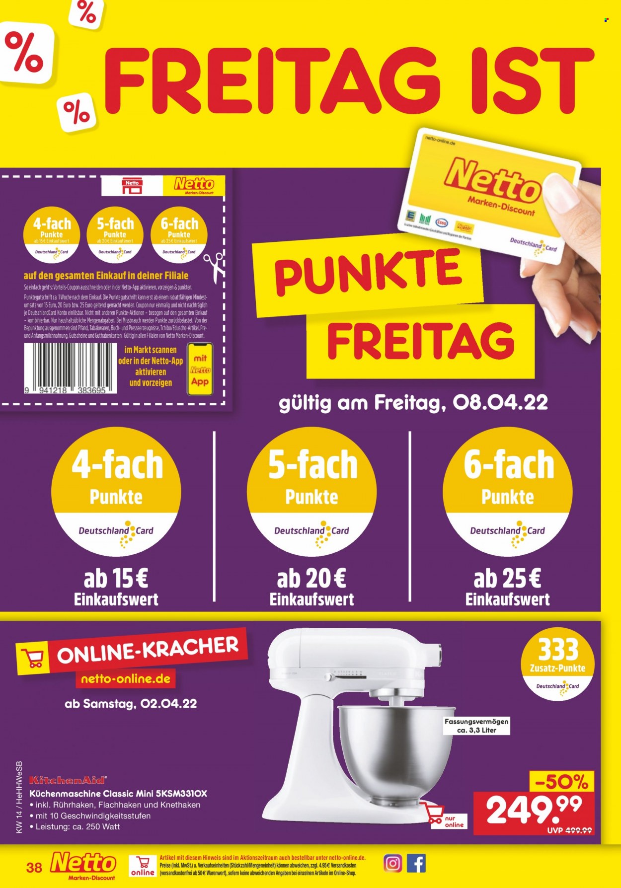 Netto Marken-Discount Prospekte  - 4.04.2022 - 9.04.2022. Seite 38