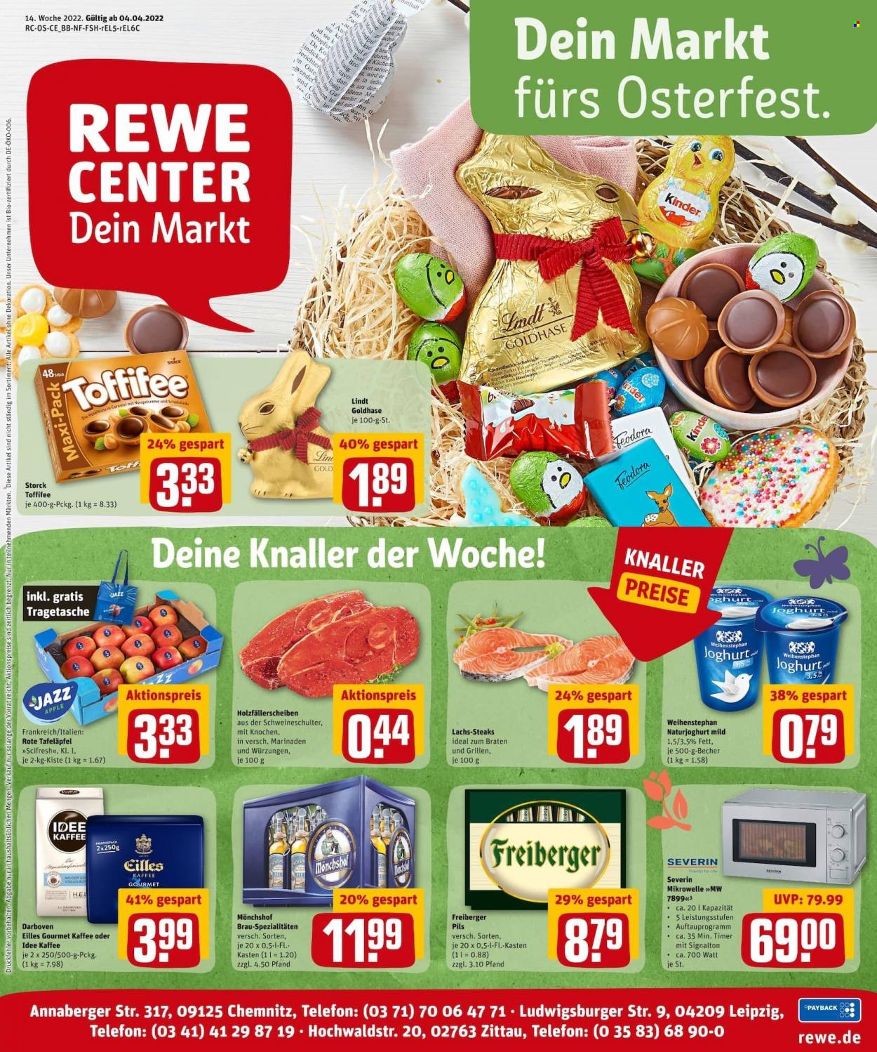 REWE Prospekte  - 4.04.2022 - 9.04.2022. Seite 1