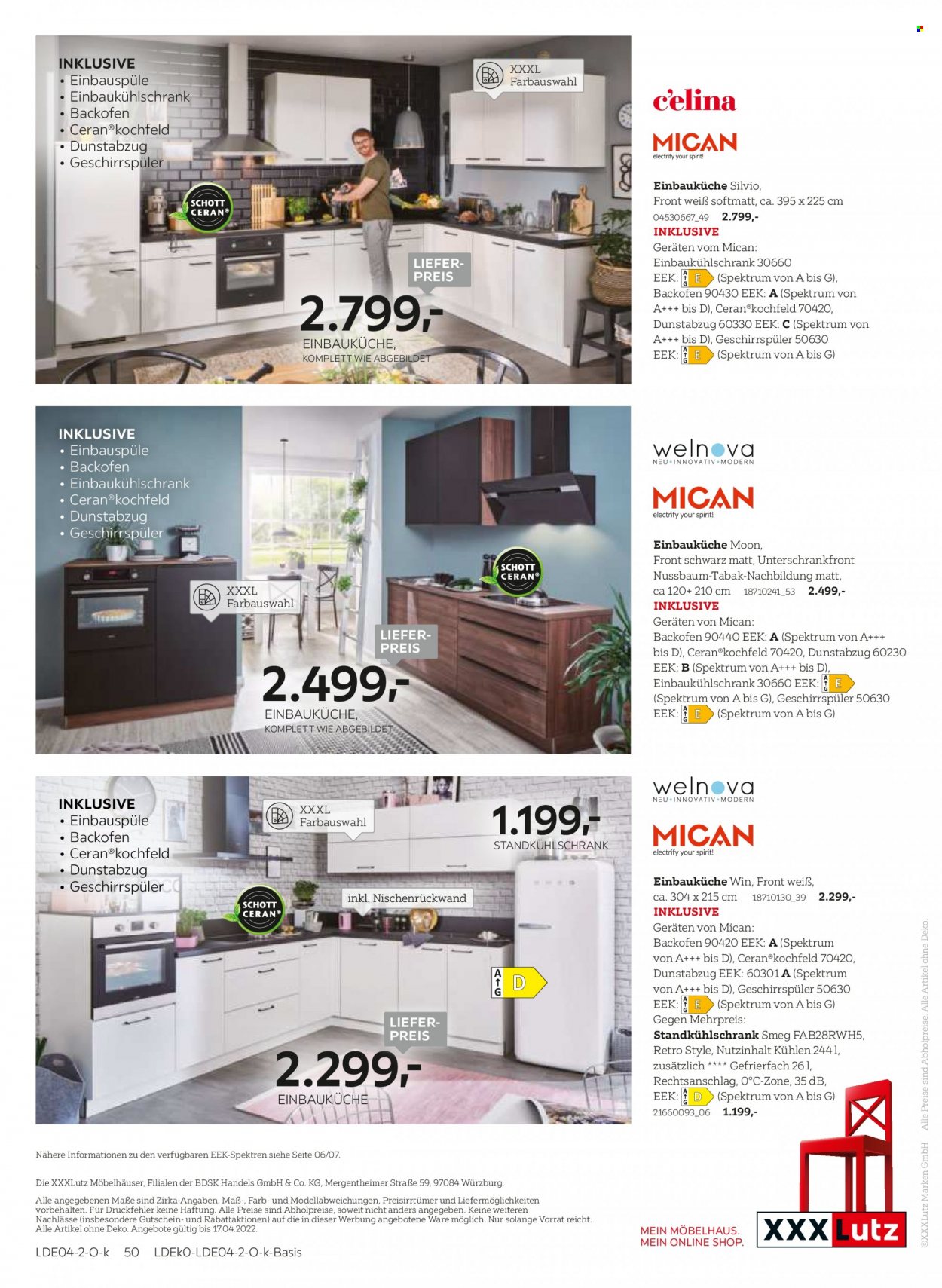 XXXLutz Prospekte  - 4.04.2022 - 17.04.2022. Seite 50