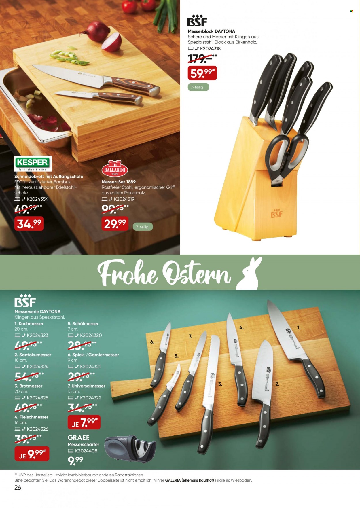 GALERIA Karstadt Kaufhof Prospekte  - 6.04.2022 - 12.04.2022. Seite 26
