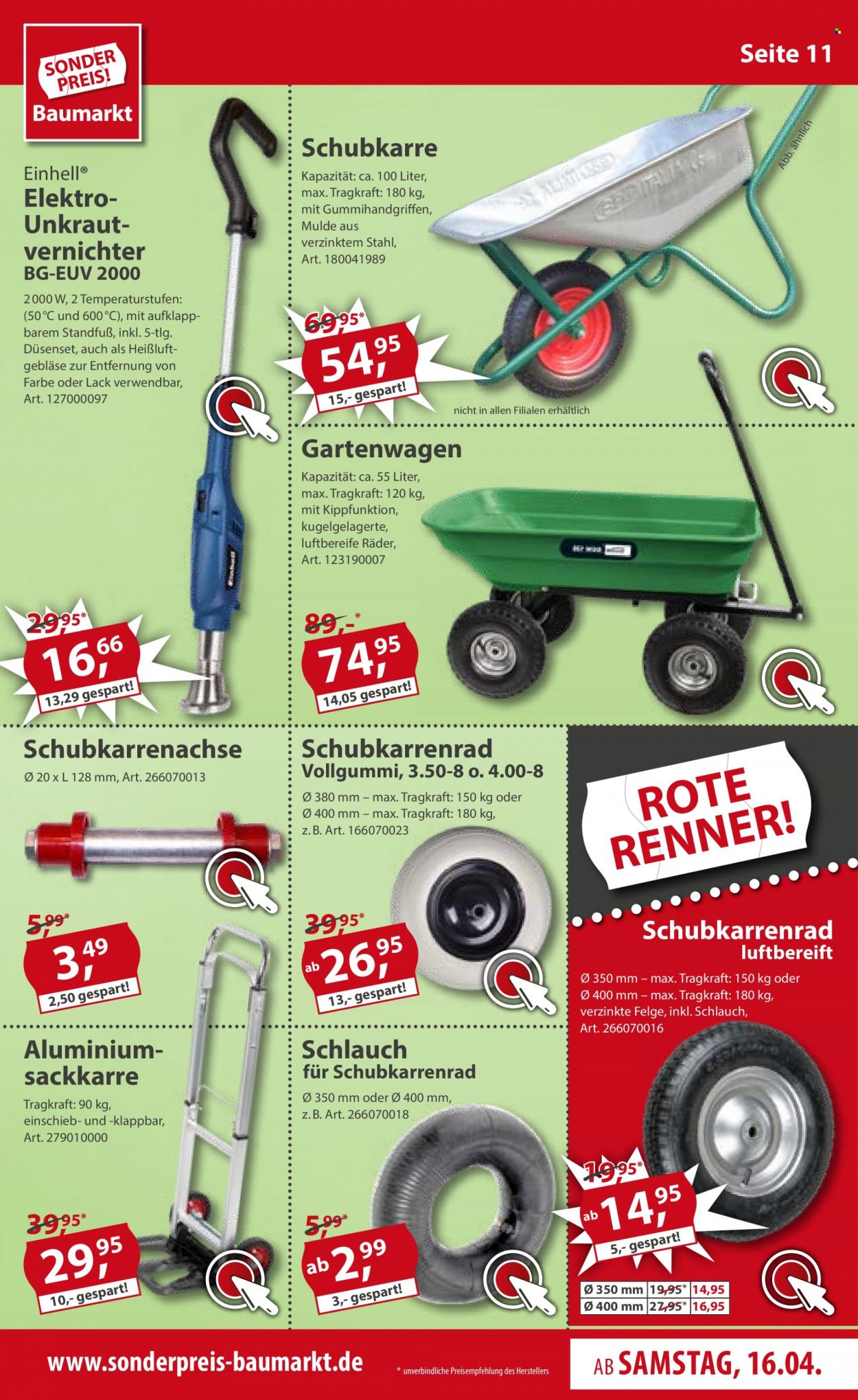 Sonderpreis-Baumarkt Prospekte  - 16.04.2022 - 22.04.2022. Seite 11
