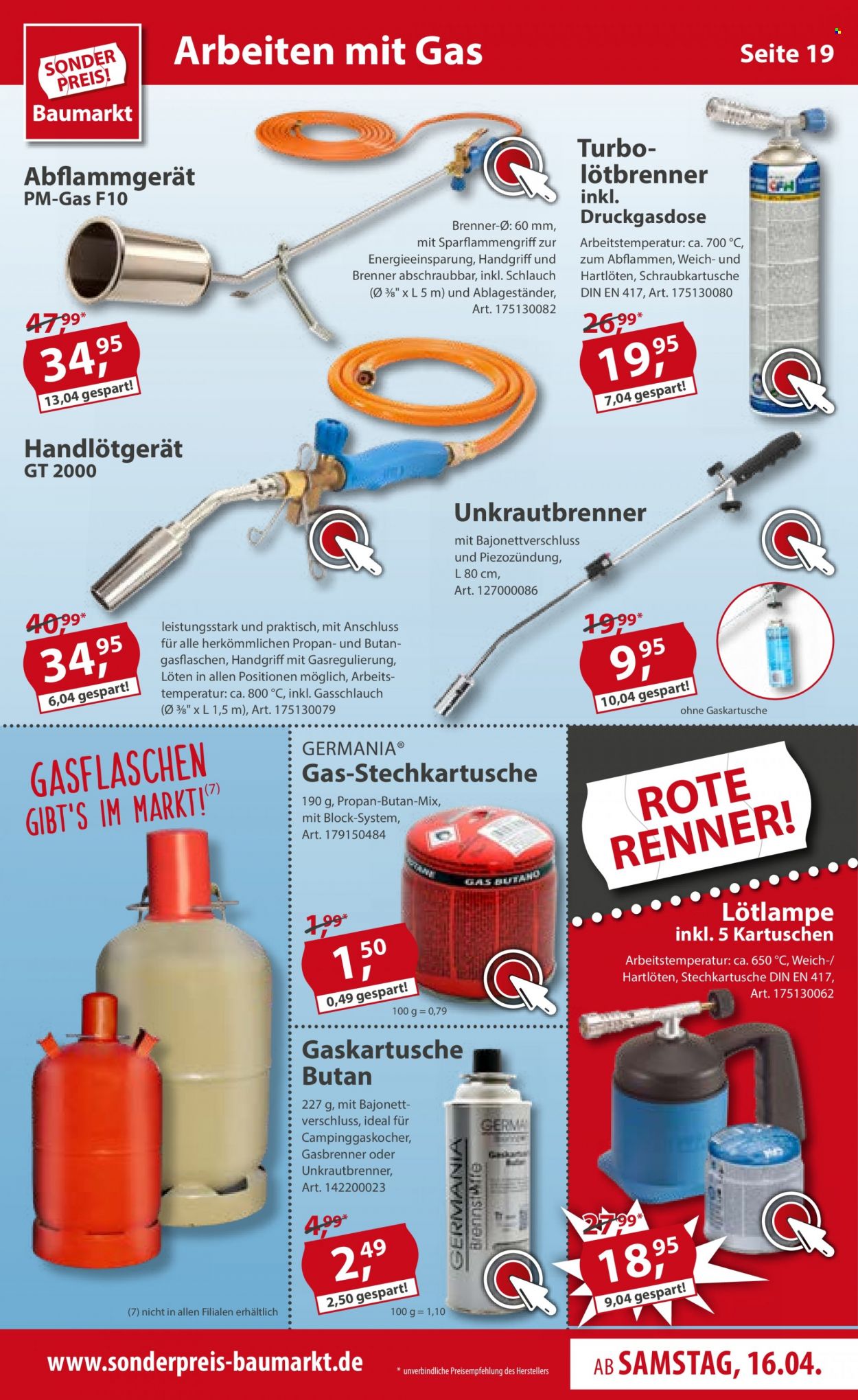 Sonderpreis-Baumarkt Prospekte  - 16.04.2022 - 22.04.2022. Seite 19